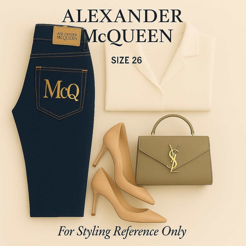 Alexander McQueen Dark Wash Skinny Jeans – Size 26